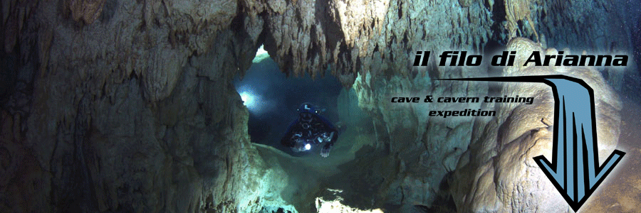 cave diving training mexico Alessandro Reato filo arianna