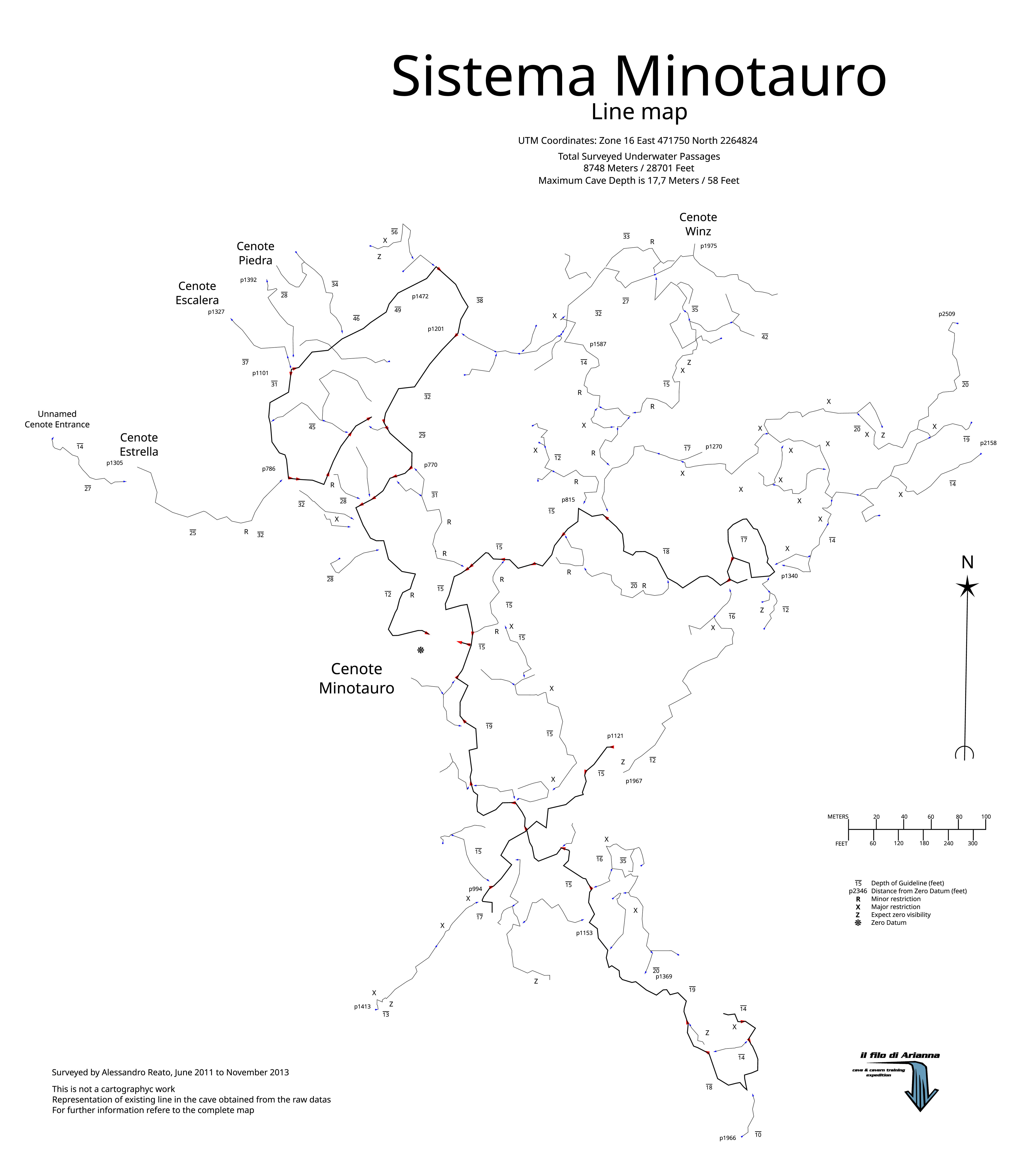 Minotauro stick-map